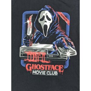 Ghostface Scream Movie Club Tshirt Men's Small Halloween Gothcore‎